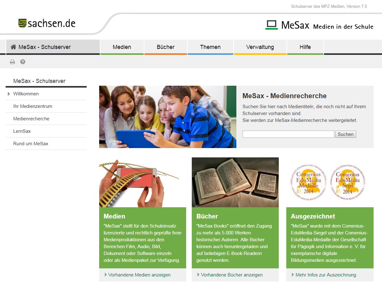 Link zur MeSax-Medienrecherche