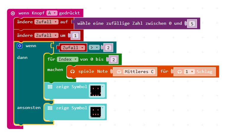 Makecode-Screenshot von Rainer Fabianski