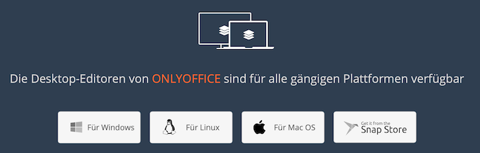 Die Desktop-Editoren von ONLYOFFICE