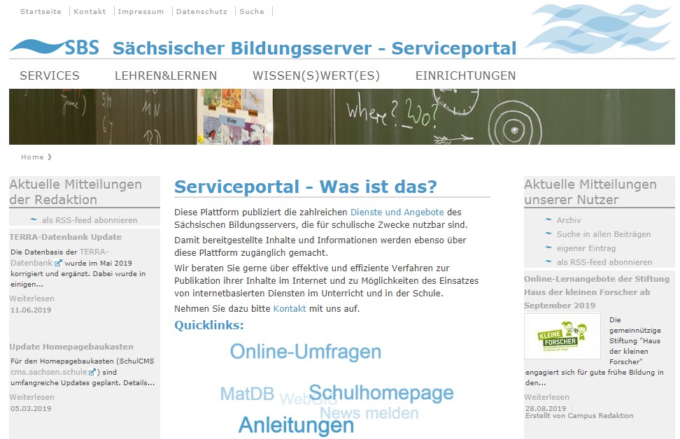  S�chsischer Bildungsserver - Serviceportal (Bildzoom)