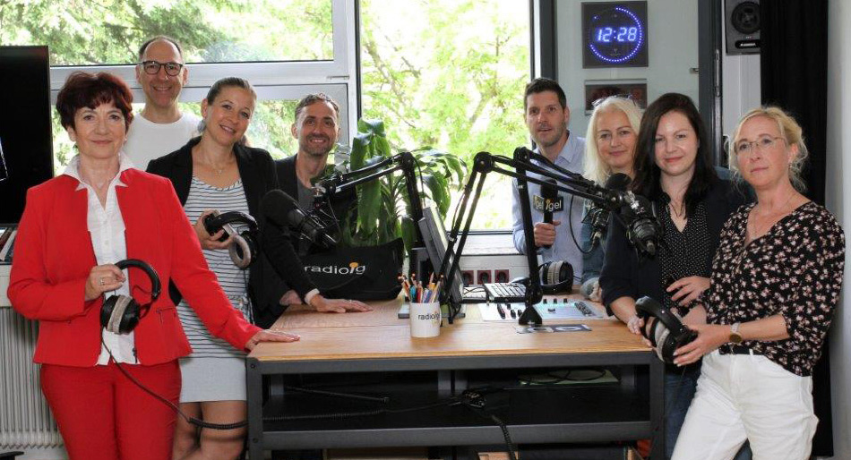 Podcast-Aufnahme bei Radioigel und IgelTV an der Praxismittelschule der Pdagogischen Hochschule Graz.