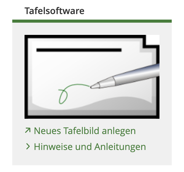 Screenshot vom Symbol Tafelbild anlegen