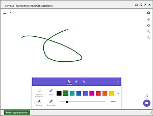 Screenshot von der Tafelsoftware - Anklicken zum vergrößern