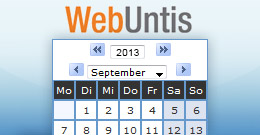 WebUntis Logo mit Stundenplan